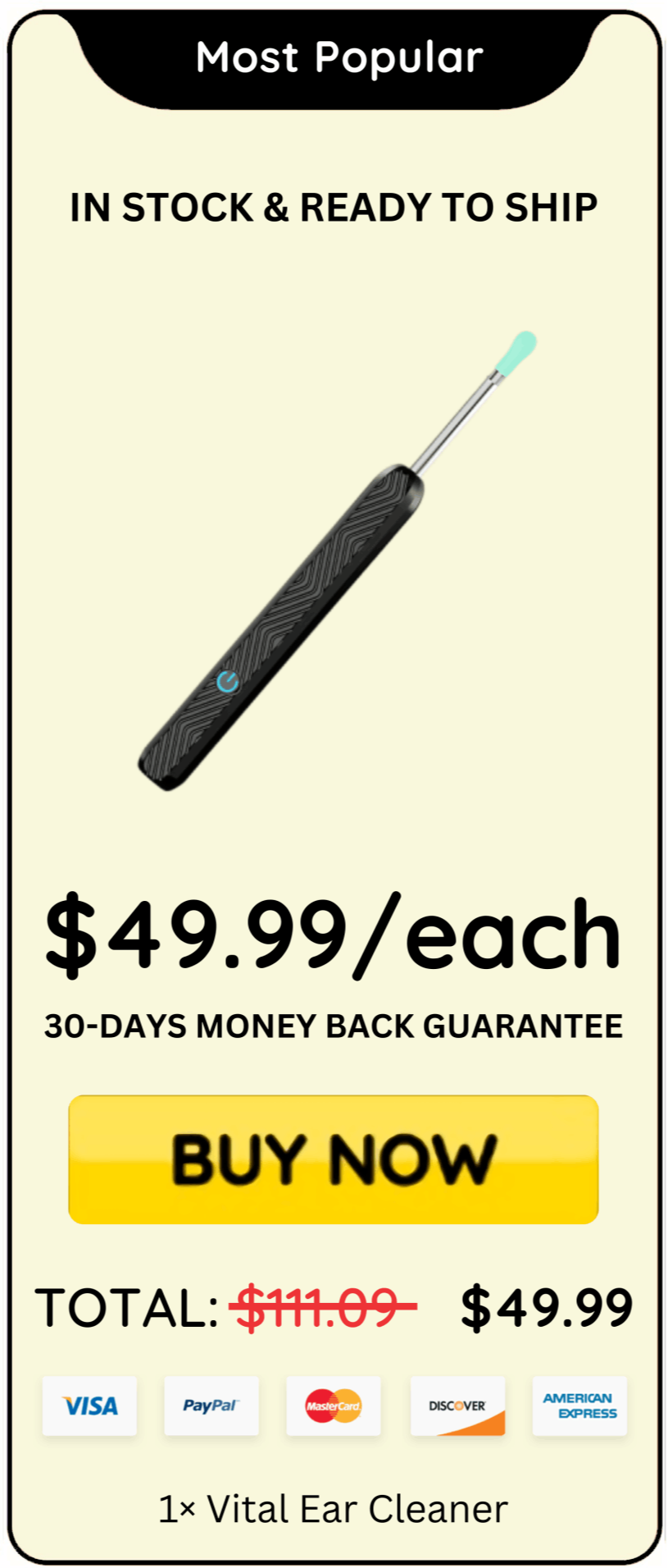 Vital Ear Cleaner offer price 